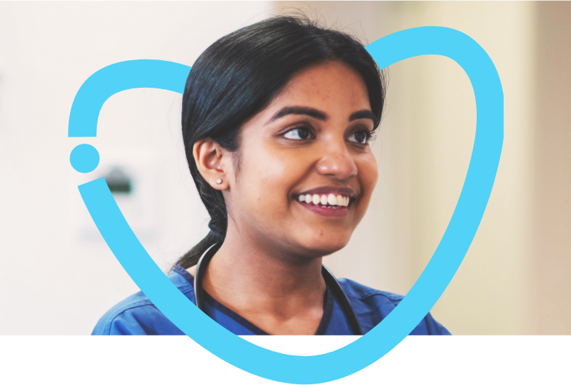 Placeholder Nurse image looped with the ID Medical heart