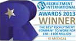 Award Logo: Recruitment international 2013 winner