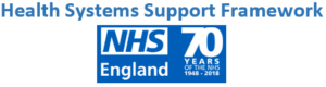 NHS health systems support framework logo