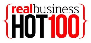 Award logo: Real business hot 100