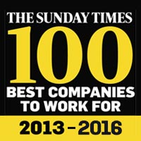 Sunday Times 100 Best Companies to work for 2013 - 2016