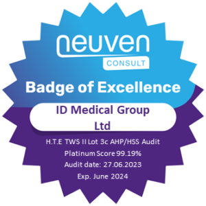 ID Medical Group Ltd Platinum AHP-HSS Audit Badge