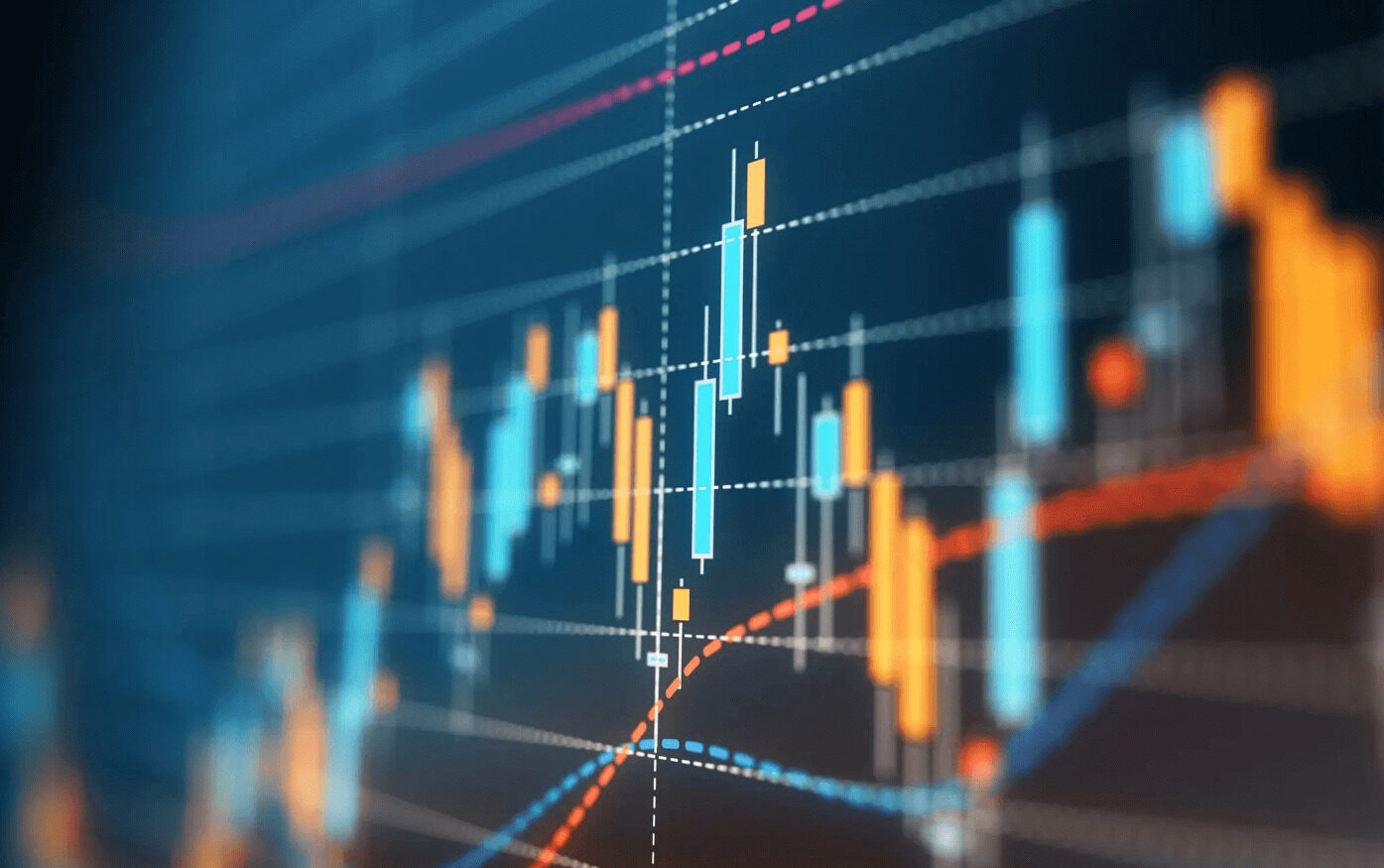 Visualised data plots on a graph