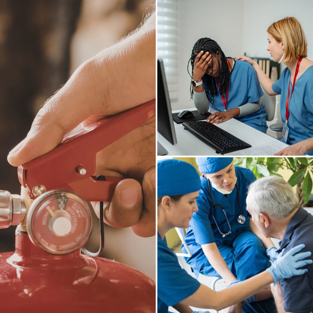 Fire Safety + Conflict Resolution + Manual Handling